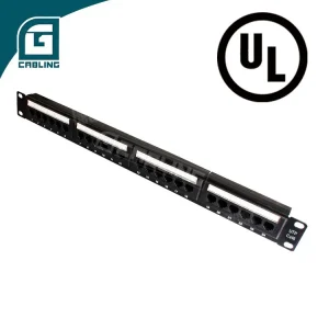 1U 24 Port UTP Cat5E Unshielded Lan Patch Panel