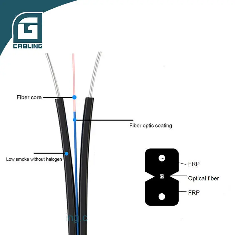 Gcabling 20m SC APC Fiber Patch Cable Without Messenger Drop Patch Cord - Imagen 4