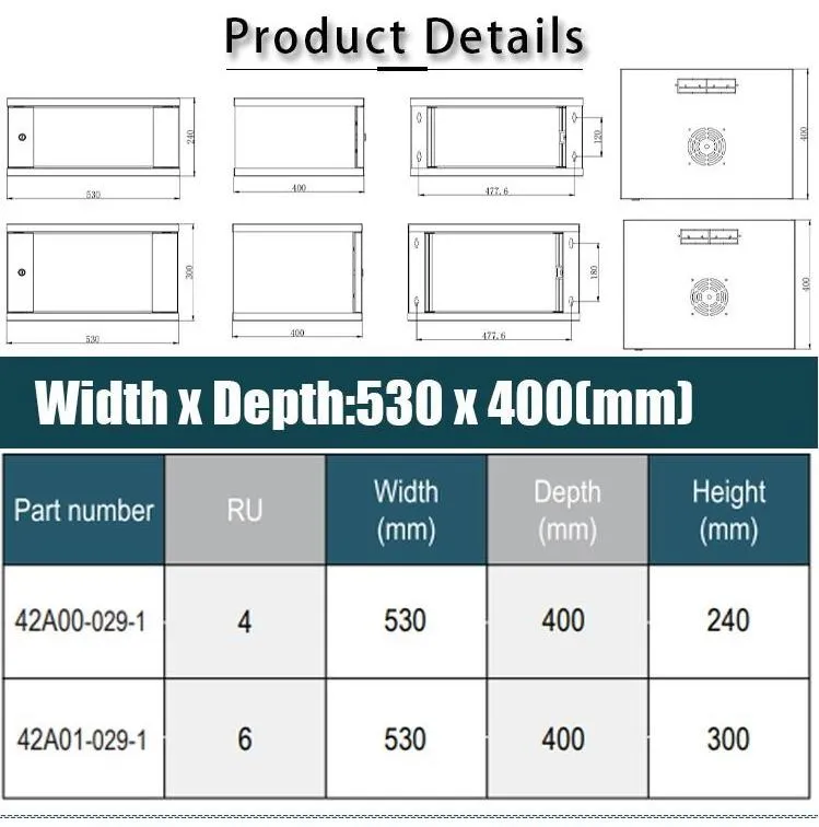 wall mount server rack network cabinet
