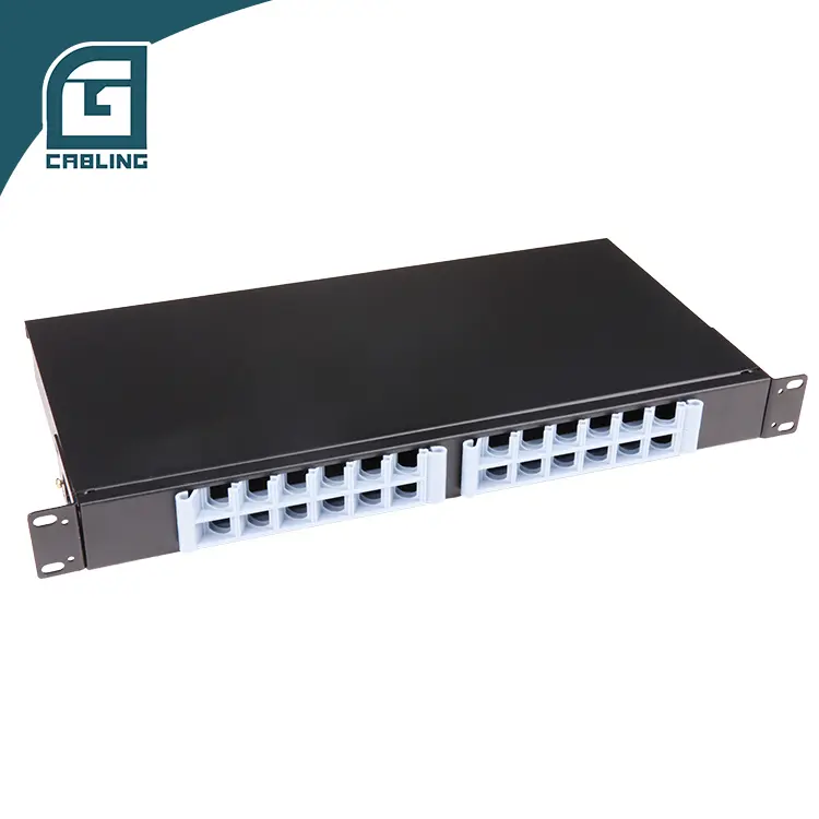 Gcabling 1U 24 Port Fiber Optical Distribution Frame 19