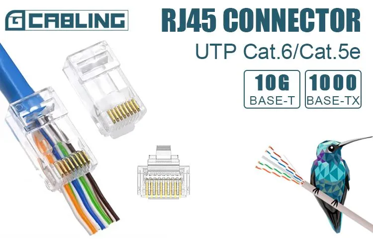 RJ45 connector pass though