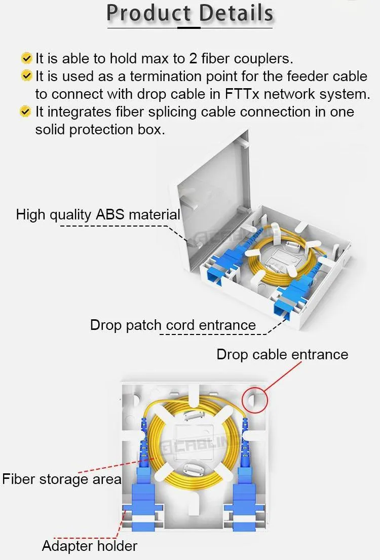fiber optic box 2 port