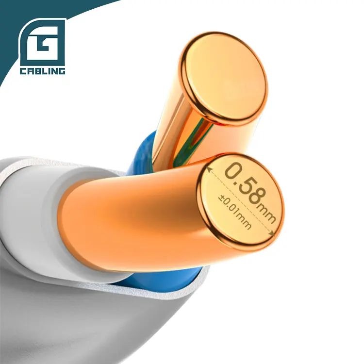network cable copper conductor Gcabling ethernet network lan cable