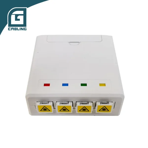 Gcabling 4 Port ABS Optical Fiber Box with 4Core Fiber Drop Cable 30M ...