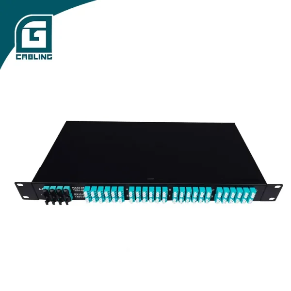 Mpo Rack Gcabling 1U 19inch MTP/MPO ODF rack 48 Core Front-access MPO & LC for ...