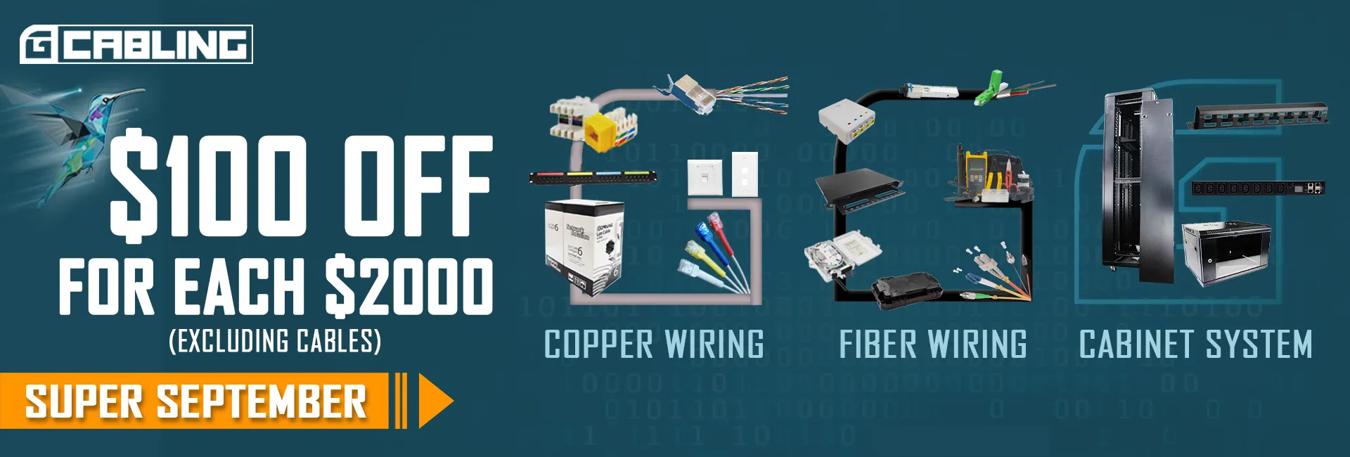 Gcabling brand products discount in Super September